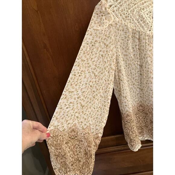 Women's Matilda Jane Good Hart Bonneau Womens Floral Print Blouse‎ Medium Sheer - Picture 6 of 14